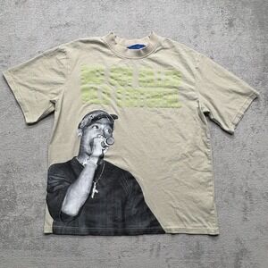 Editorial Department Tupac 2Pac Graphic T-Shirt Mens Medium Beige‎ Bad Boy